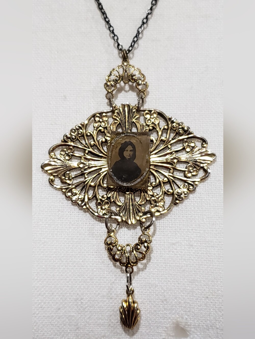 Victorian Gothic Revival Pendant Necklace